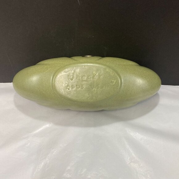 Vintage Haeger Potteries 3905 Green Oblong Decorative Bowl or Planter - Picture 7 of 11